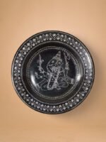 Plate in Black Pottery