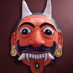 The fiery trickster in Cheriyal mask