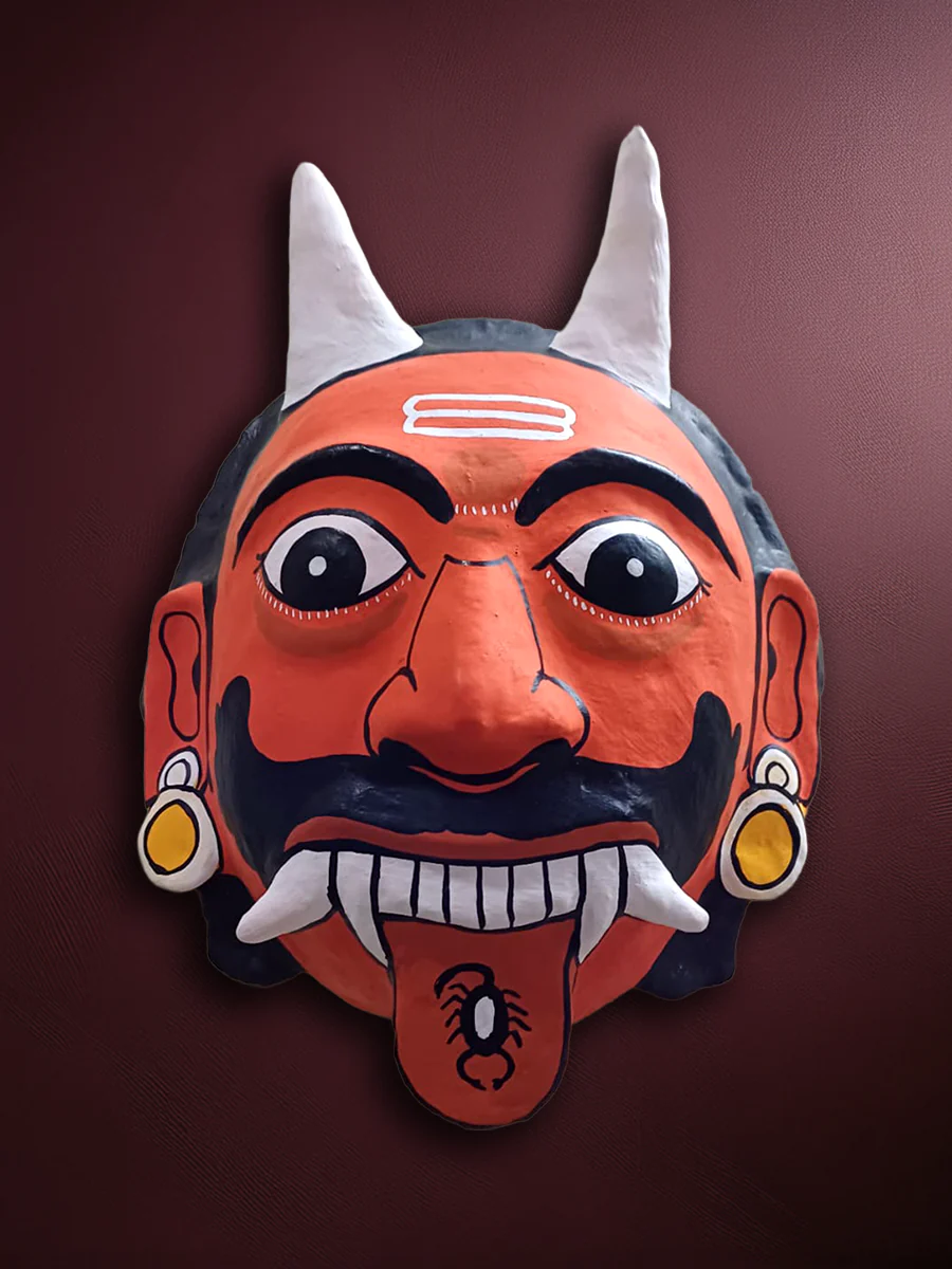 1._The_fiery_trickster_in_Cheriyal_mask_by_Sai_Kiran_900x The fiery trickster in Cheriyal mask - Image 1