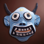 The mischievious watcher in Cheriyal mask