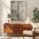 Floral Motif with architechtural Elegance in Sanjhi