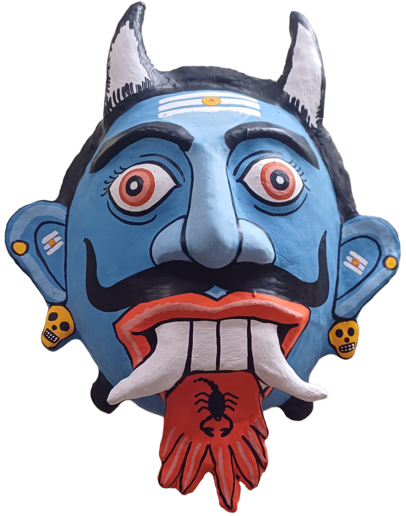 The keeper of secrets in Cheriyal mask - Image 2