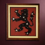 Heraldic lion in Koftgiri