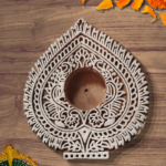 Leaf shaped China Berry Wooden Blocks Set