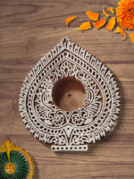 Leaf shaped China Berry Wooden Blocks Set