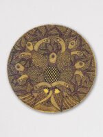 Madhubani plate picturising peacock of grace