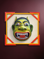 The gentle Giant in Cheriyal mask