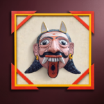 The watchful wanderer in Cheriyal mask