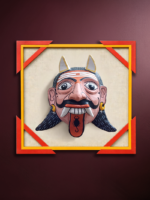 The watchful wanderer in Cheriyal mask