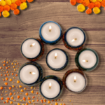 Paper Mache Tea Light Set (set of 8)