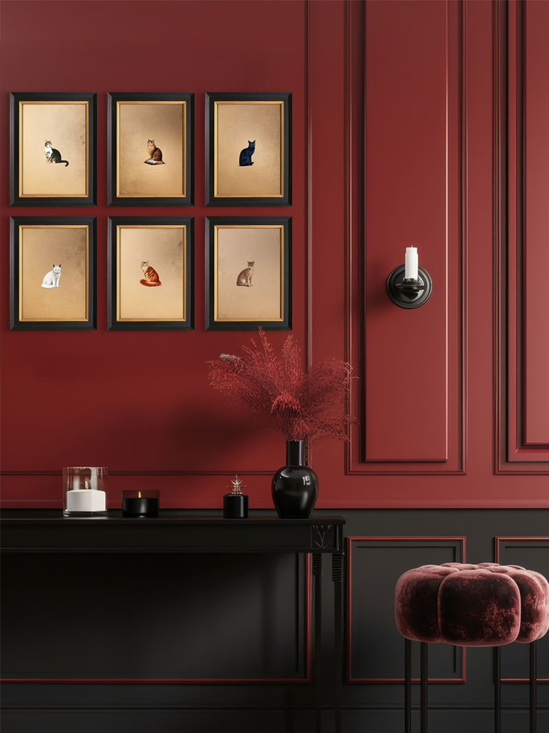 gallerywalls2_800x The Adorable Cats in Miniature Painting - Image 1